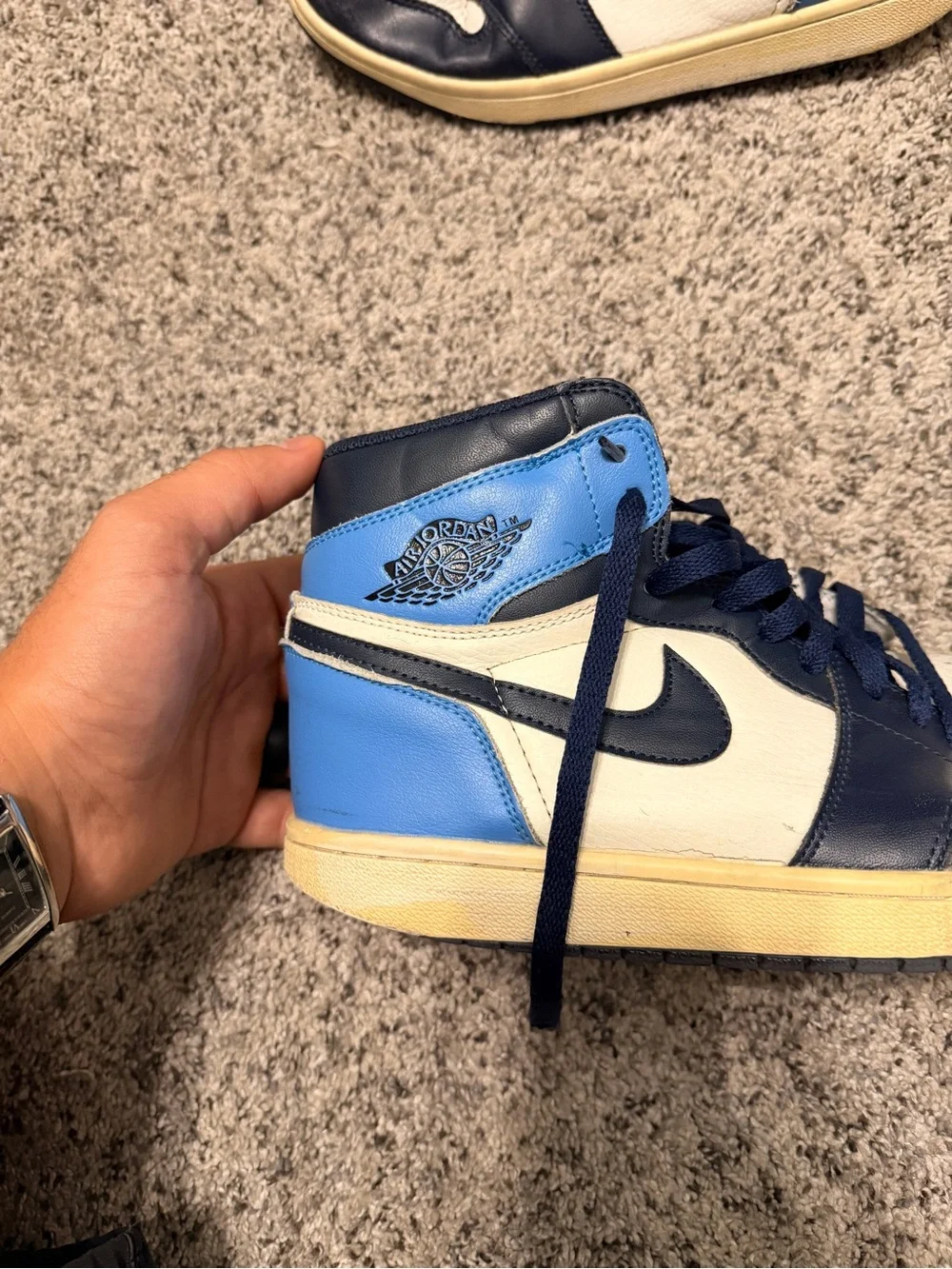 Nike Air Jordan 1 High Obsidian - Navy/White/Light Blue
